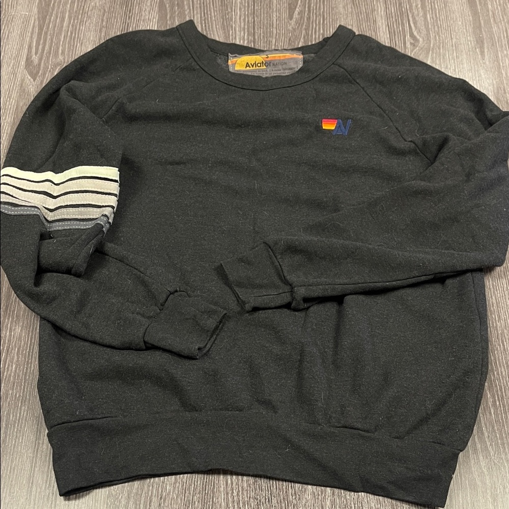 Aviator nation unisex small charcoal sweatshirt